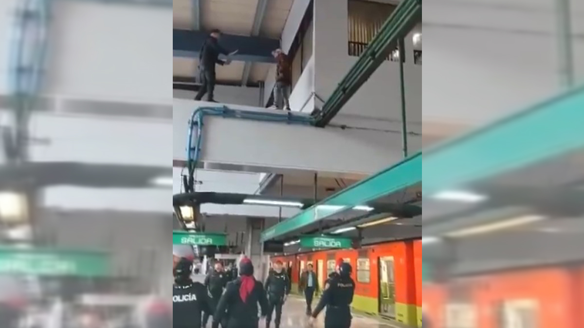 #Video Policías salvan del suicidio a hombre en Línea 8 del Metro #Video Policías salvan del suicidio a hombre en Línea 8 del Metro