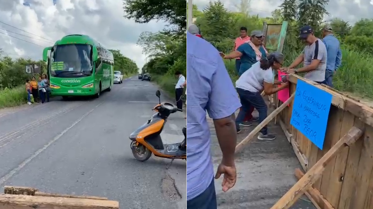 Bloquean carretera Tempoal-Pánuco en Veracruz; exigen rehabilitación de vías Bloquean carretera Tempoal-Pánuco en Veracruz; exigen rehabilitación de vías