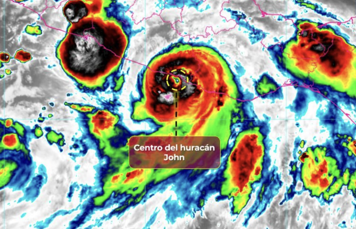 Huracán ‘John’ dejará lluvias torrenciales en Acapulco
