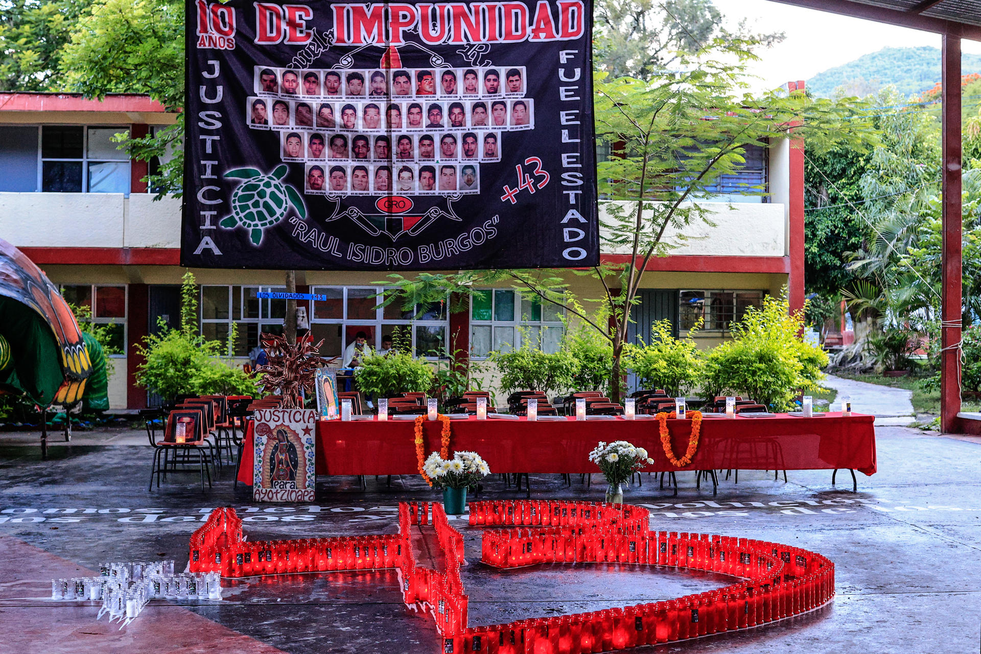 La escuela de Ayotzinapa, 10 años después de la desaparición de los 43 estudiantes