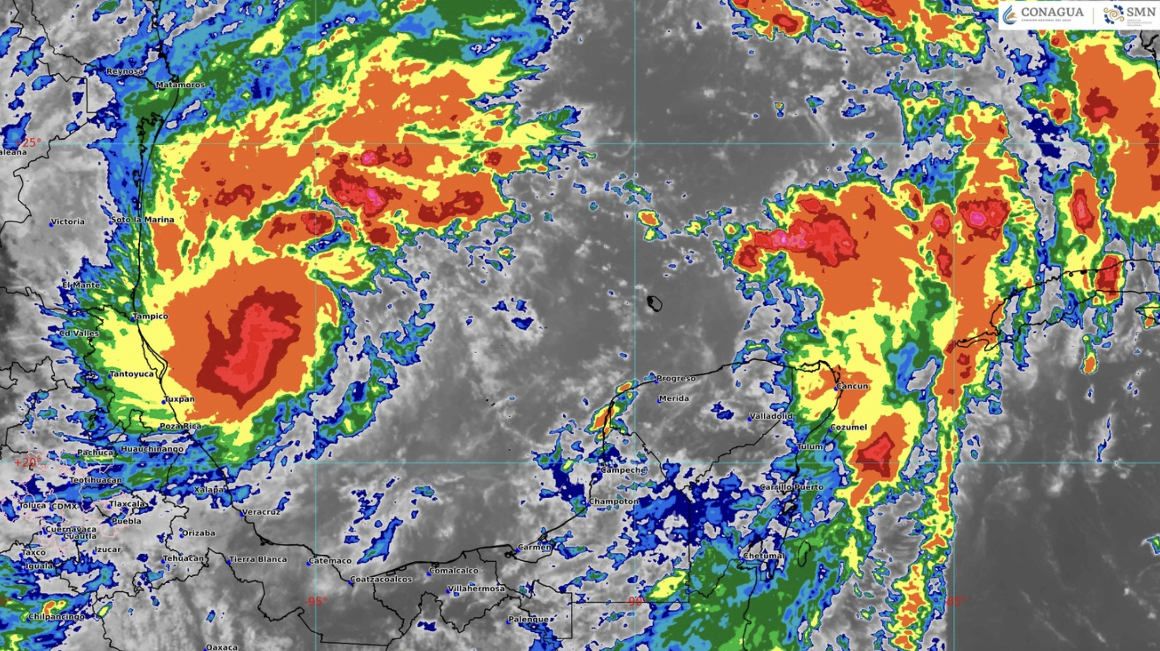 Se forma la depresión tropical 14 en el Golfo de México