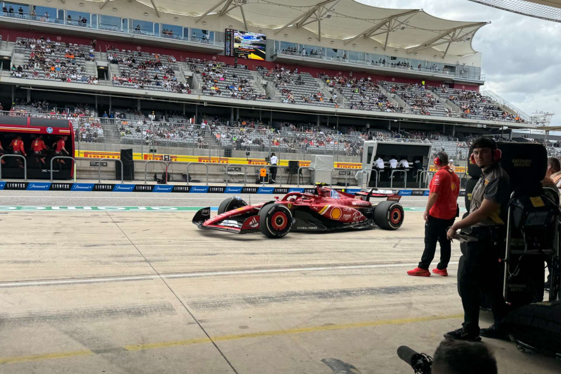 Sainz lidera en el único libre del GP de EE.UU.; ‘Checo’ Pérez fue 16