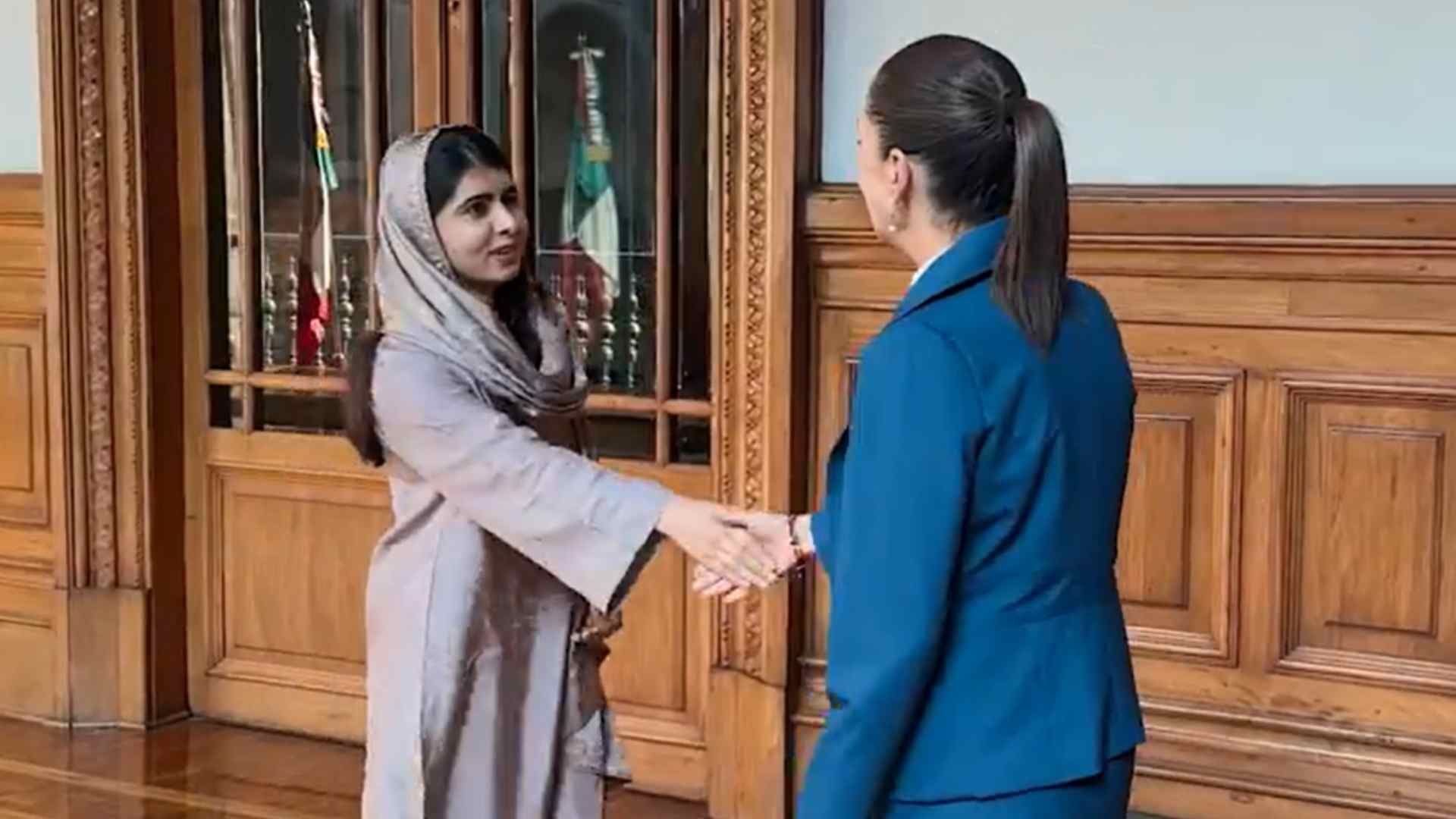 Claudia Sheinbaum recibe en Palacio Nacional a Malala Yousafzai Claudia Sheinbaum recibe en Palacio Nacional a Malala Yousafzai