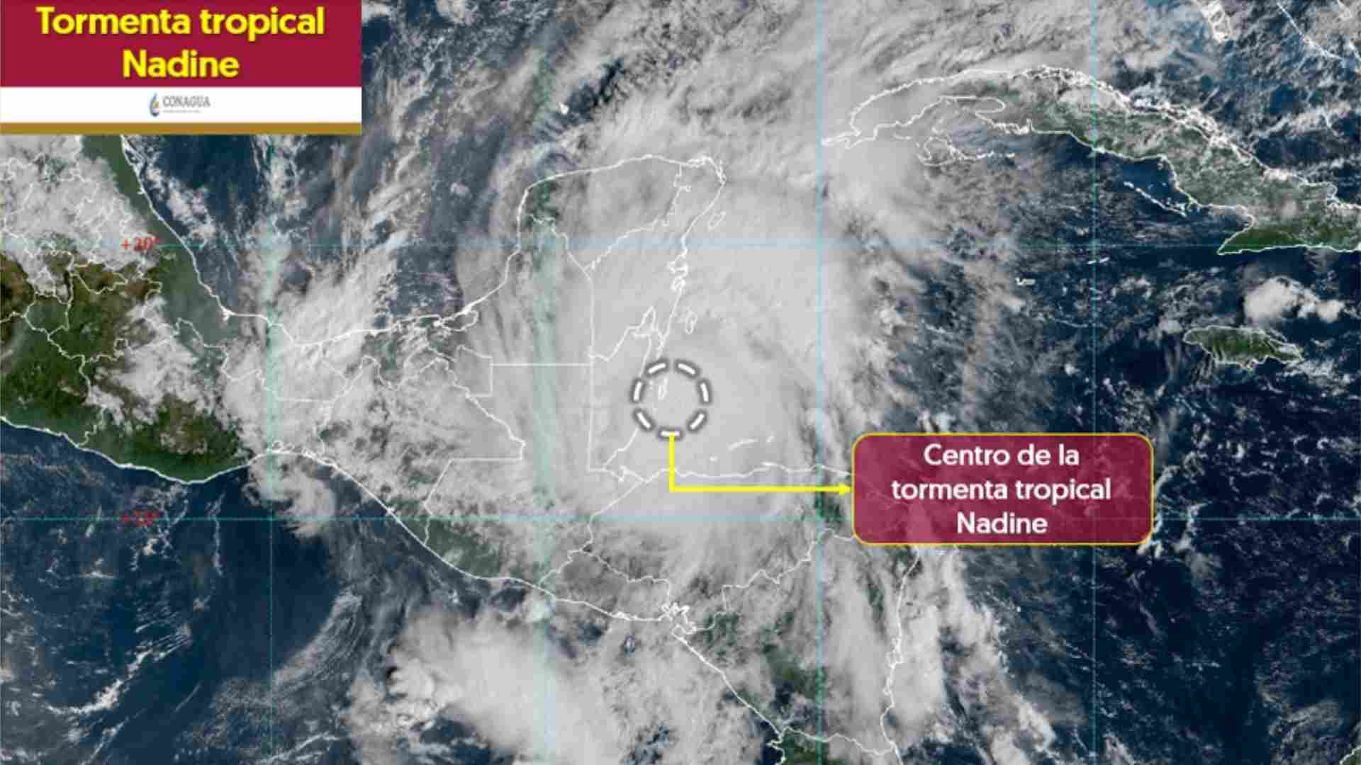 Quintana Roo activa alerta verde por tormenta tropical ‘Nadine’