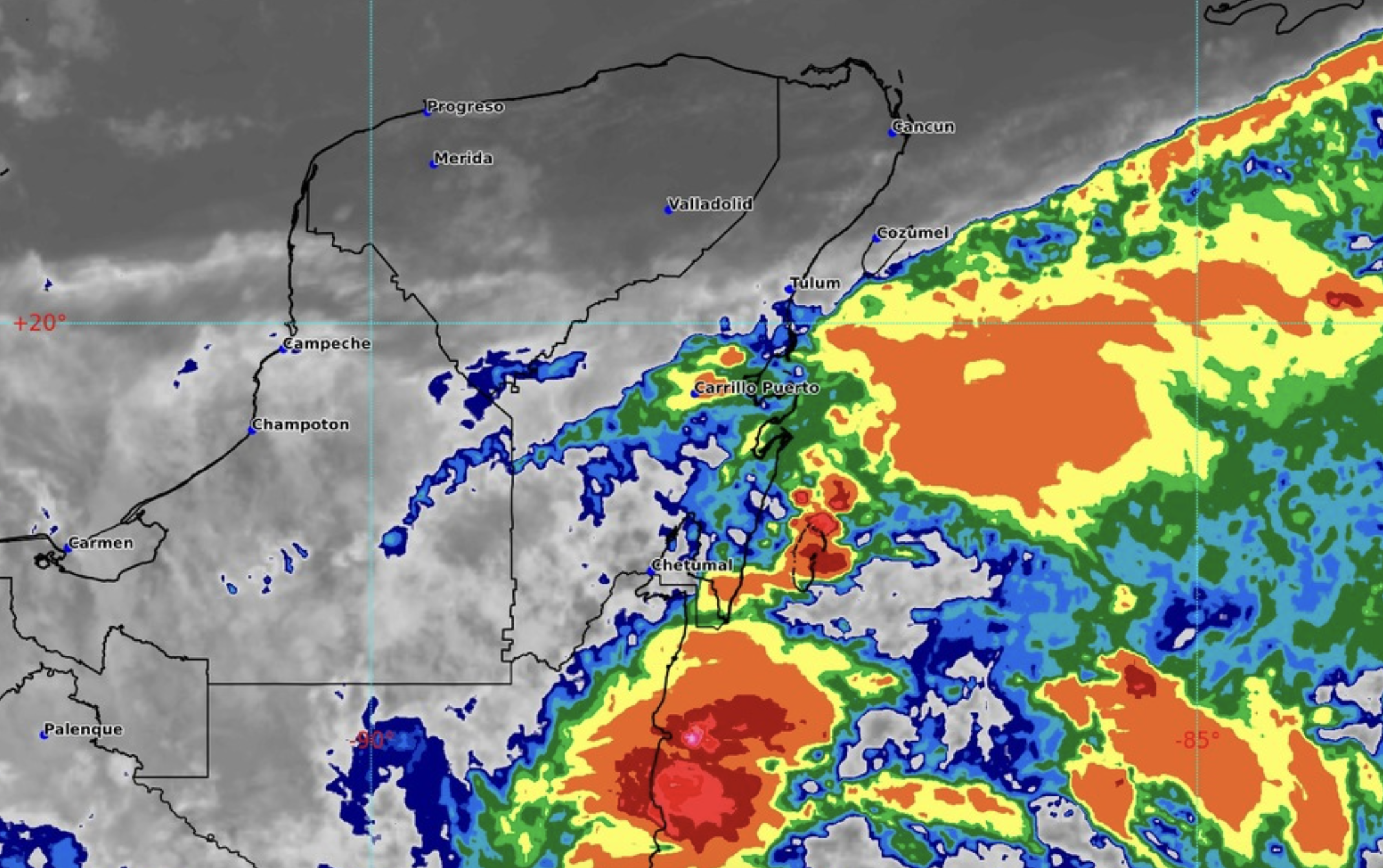‘Sara’ dejará lluvias intensas y fuertes vientos en el sureste de México ‘Sara’ dejará lluvias intensas y fuertes vientos en el sureste de México