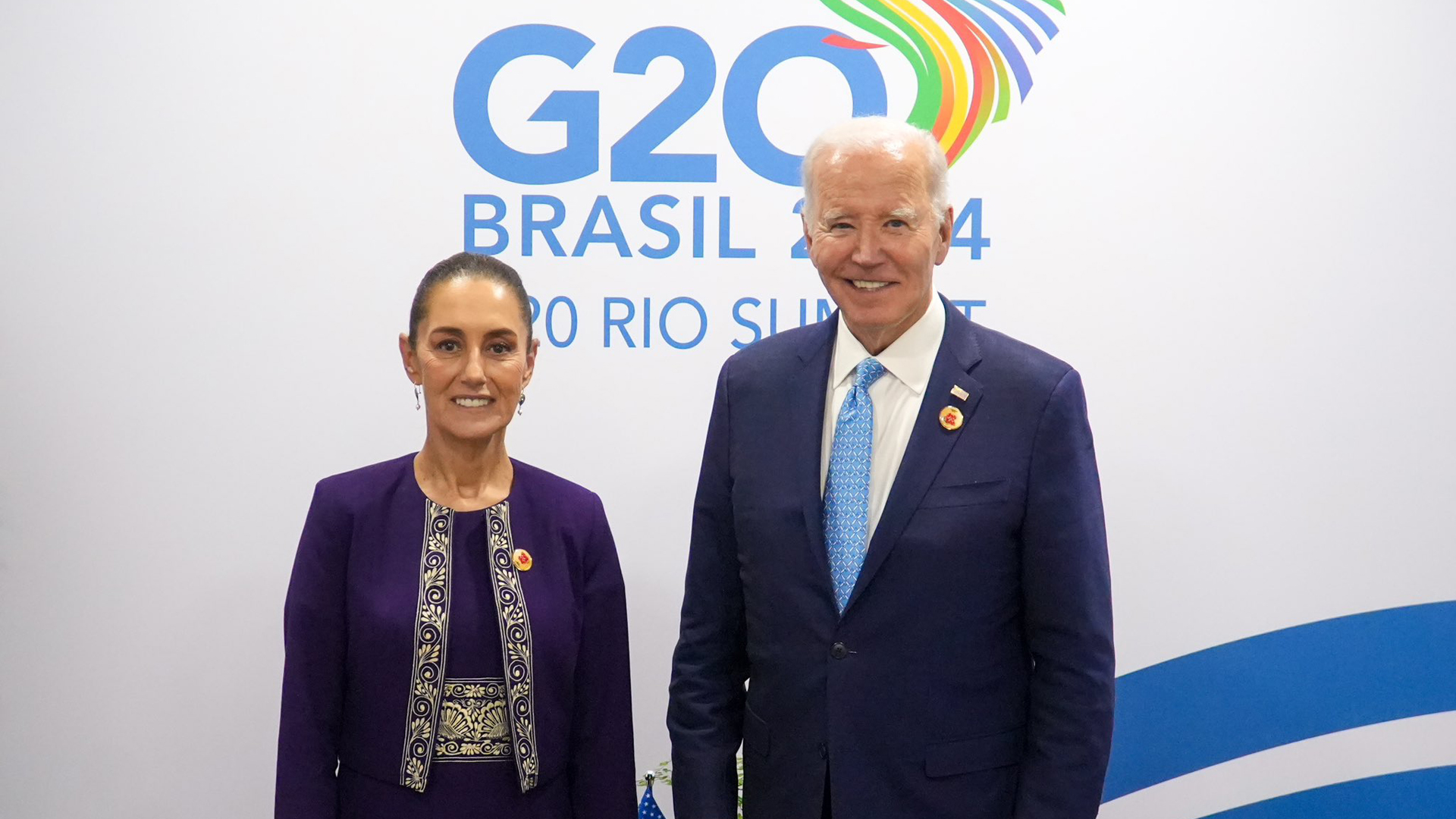 Biden y Sheinbaum se reúnen en el G20; hablan de seguridad y migración Biden y Sheinbaum se reúnen en el G20; hablan de seguridad y migración