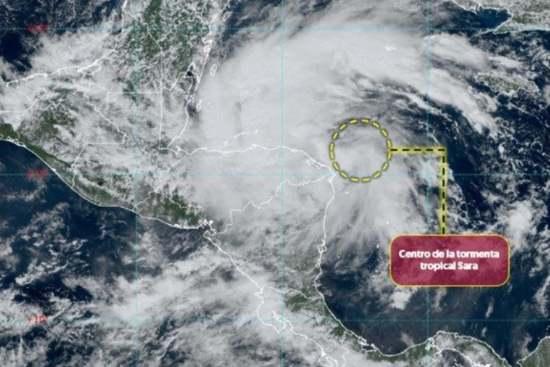 Se forma la tormenta tropical “Sara” cerca del sureste de México