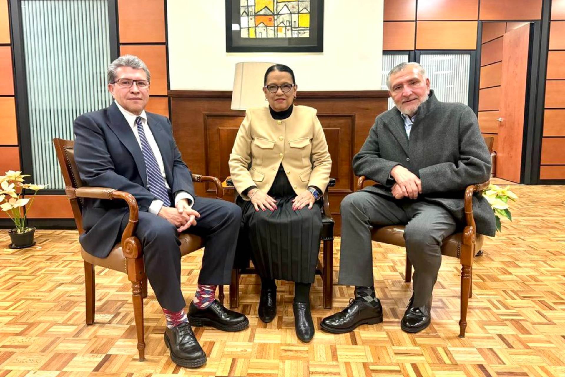 Hay unidad en la 4T: Sheinbaum tras reunión entre Adán Augusto López y Ricardo Monreal