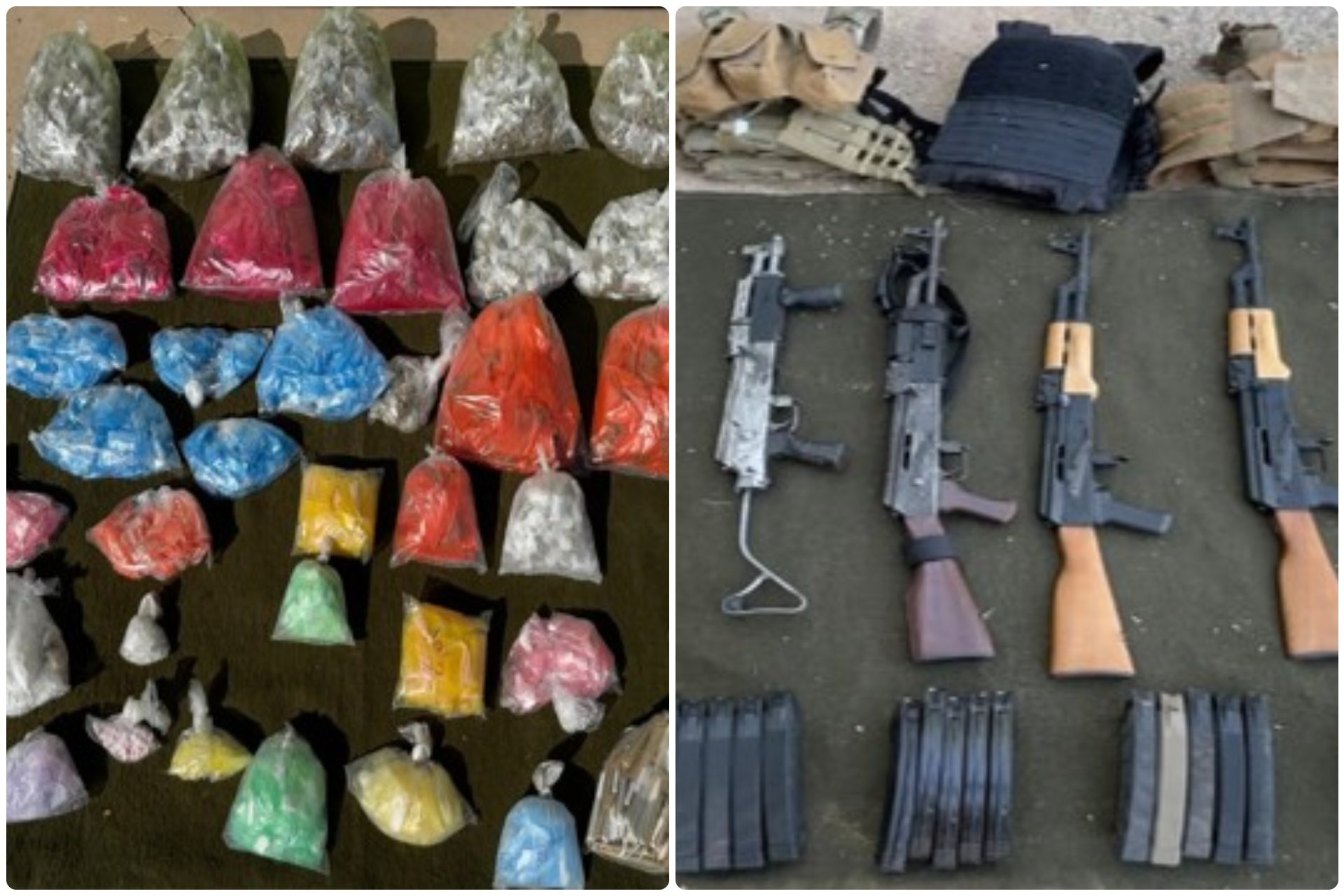 Detienen a 3 y aseguran droga durante operativos en Sonora