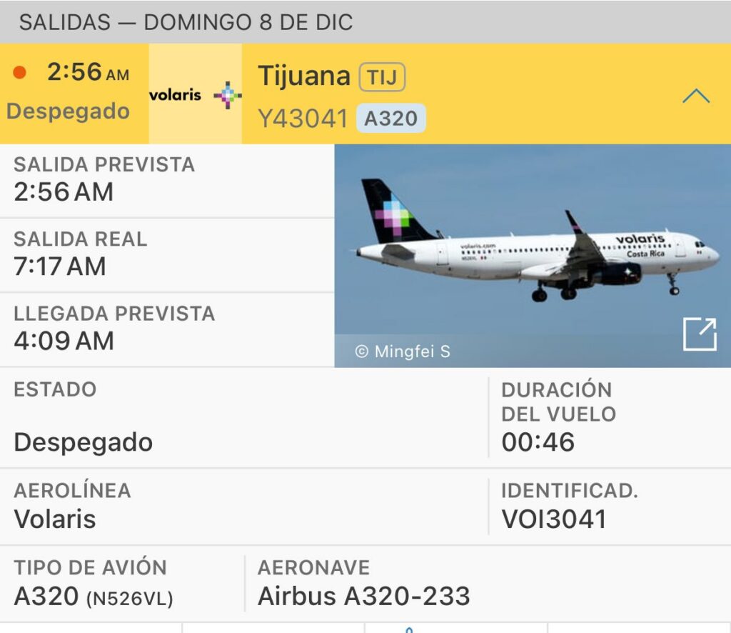 Pasajero intenta desviar vuelo de Volaris hacia EE.UU.; fue detenido - vuelo-3041-de-volaris-1024x886