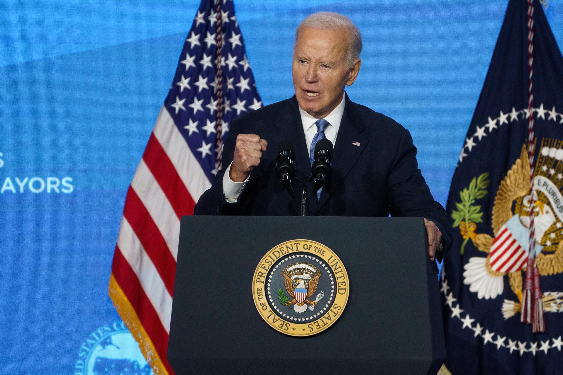 Biden: “Las armas se han silenciado en Gaza” y las primeras rehenes están “sanas”