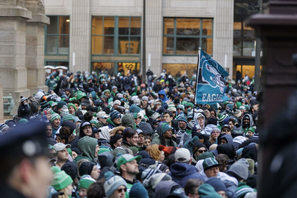 Los Eagles festejan su título entre aplausos e insultos para Mahomes y Taylor Swift - 00eb7f86a042f65f060265663e111d0f7540a1d1w-1024x683