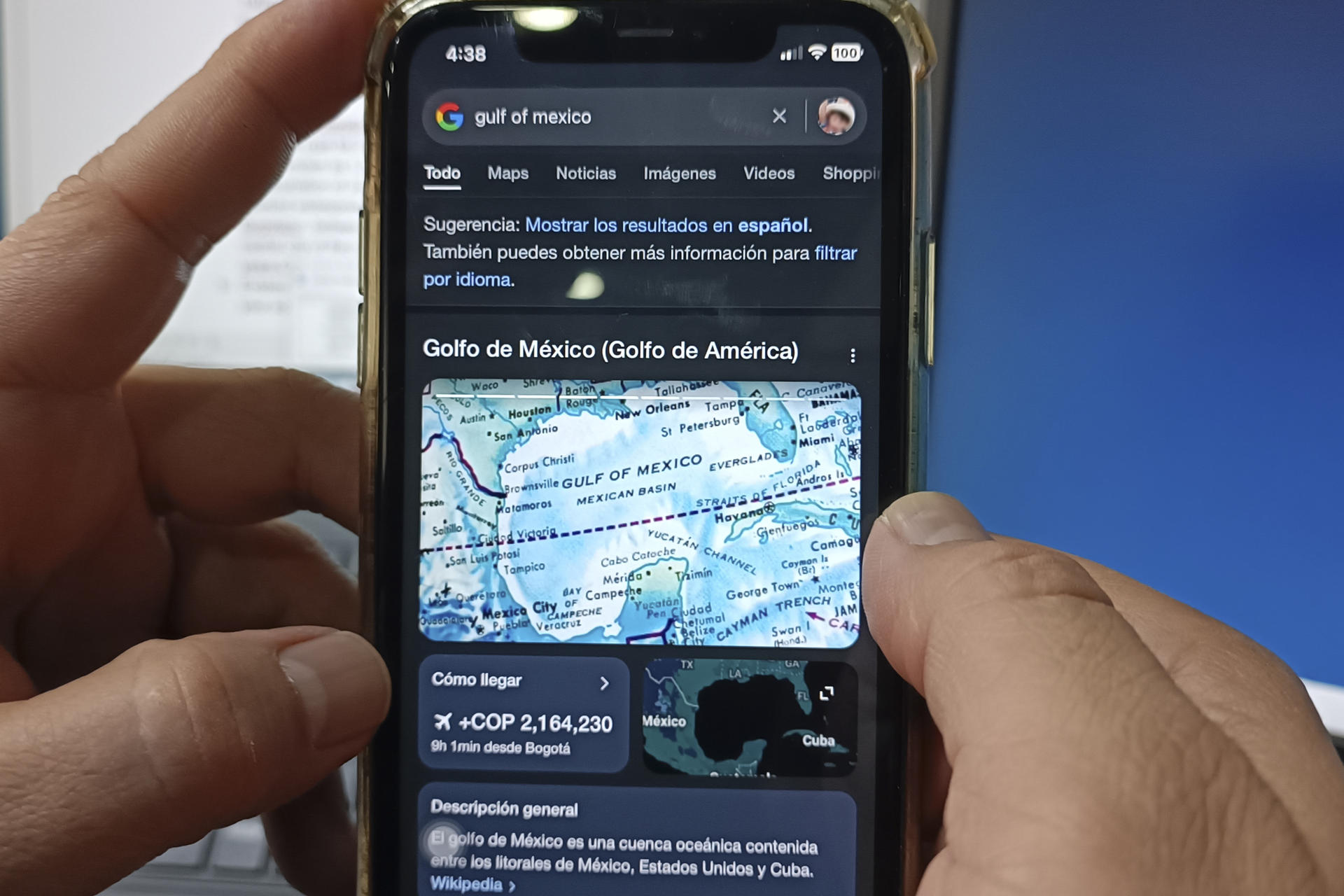 Apple también renombra al Golfo de México como “Golfo de América”