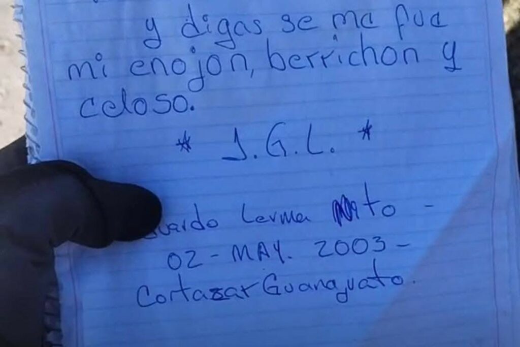 Hallan conmovedora nota de despedida de joven en crematorios clandestinos de Teuchitlán, Jalisco