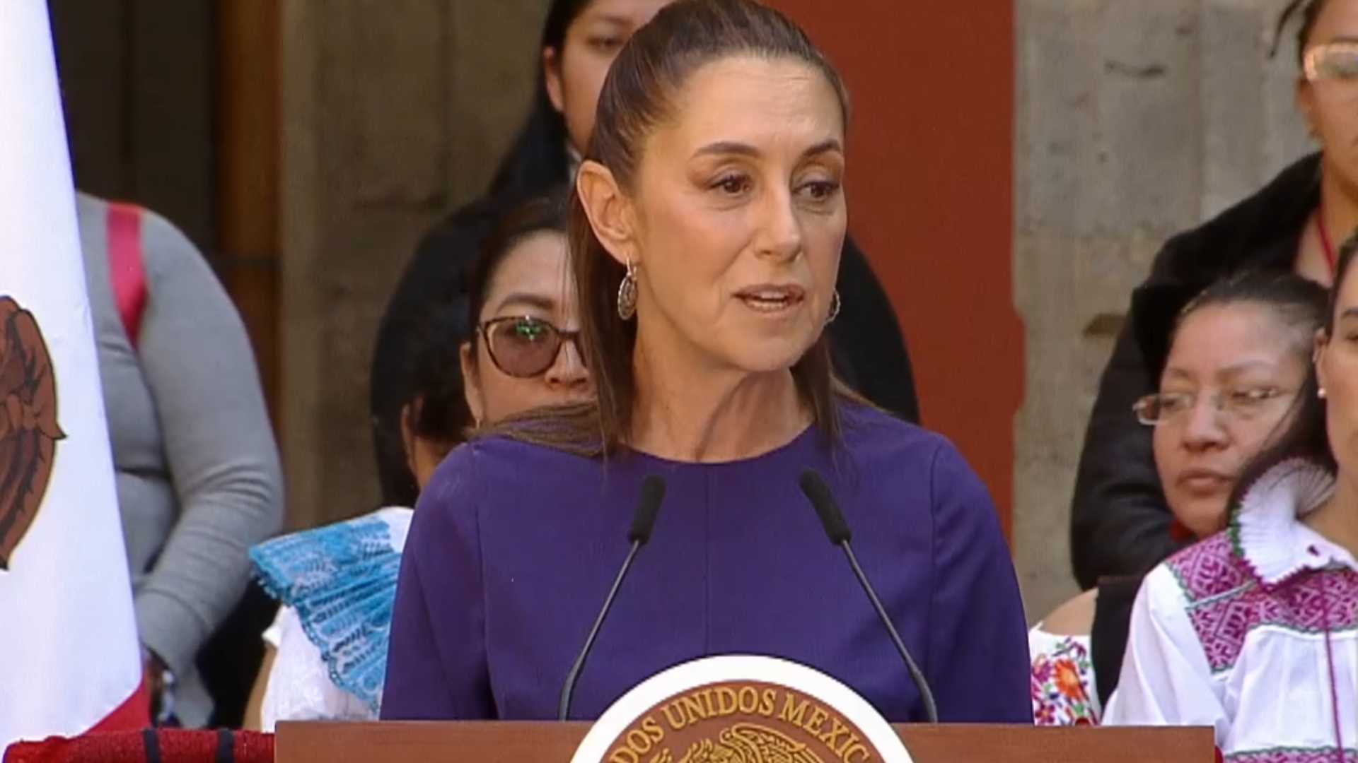 Sheinbaum encabeza el Día Internacional de la Mujer en Palacio Nacional