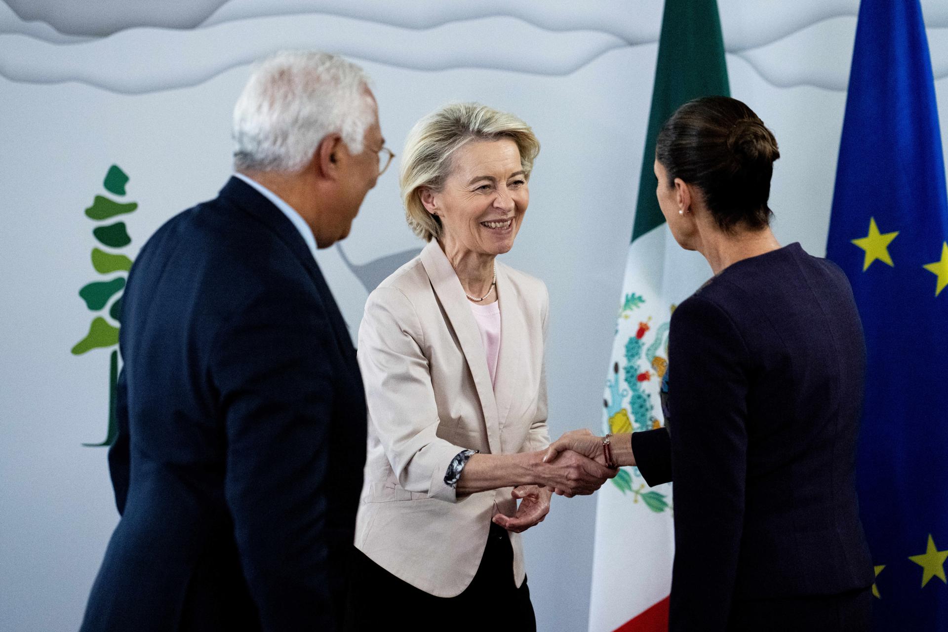 Sheinbaum conversa con Von der Leyen sobre tratado comercial y la invita a México