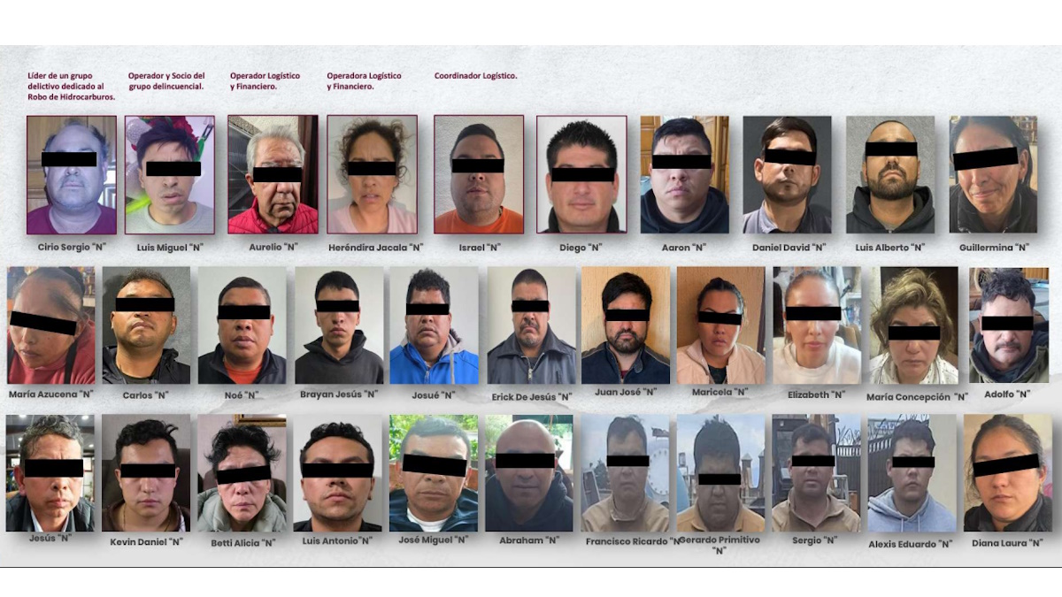 Desmantelan red de robo de combustible en México Desmantelan red de robo de combustible en México