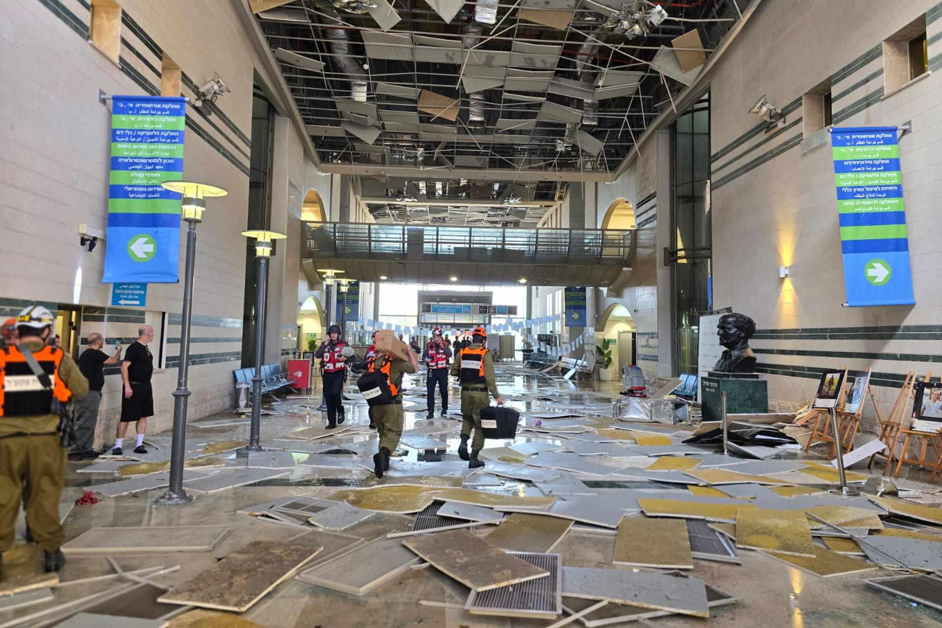 Un misil iraní impacta contra un hospital en el sur de Israel