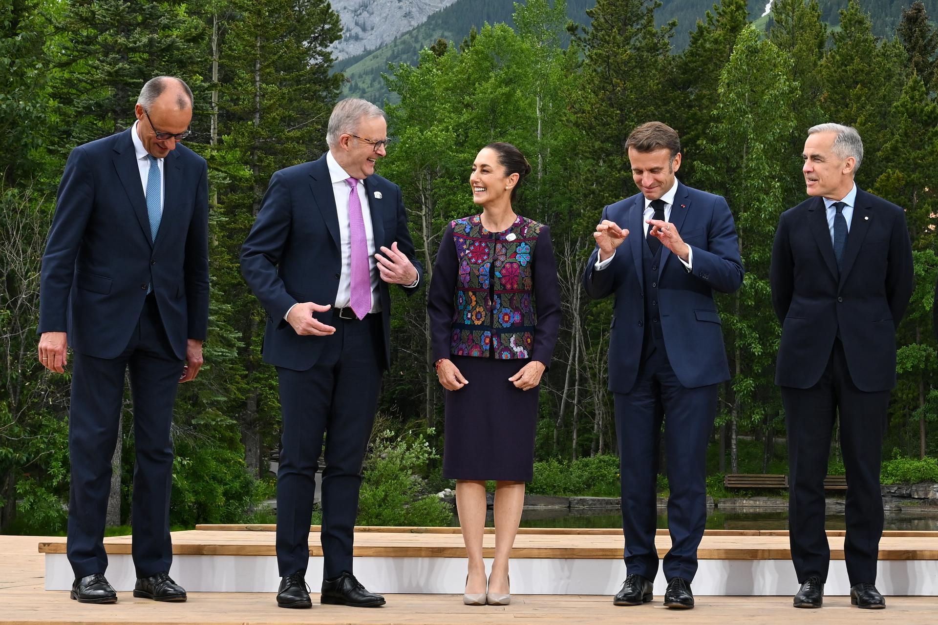 Sheinbaum cierra el G7 con reuniones con la UE e India pero sin cara a cara con Trump