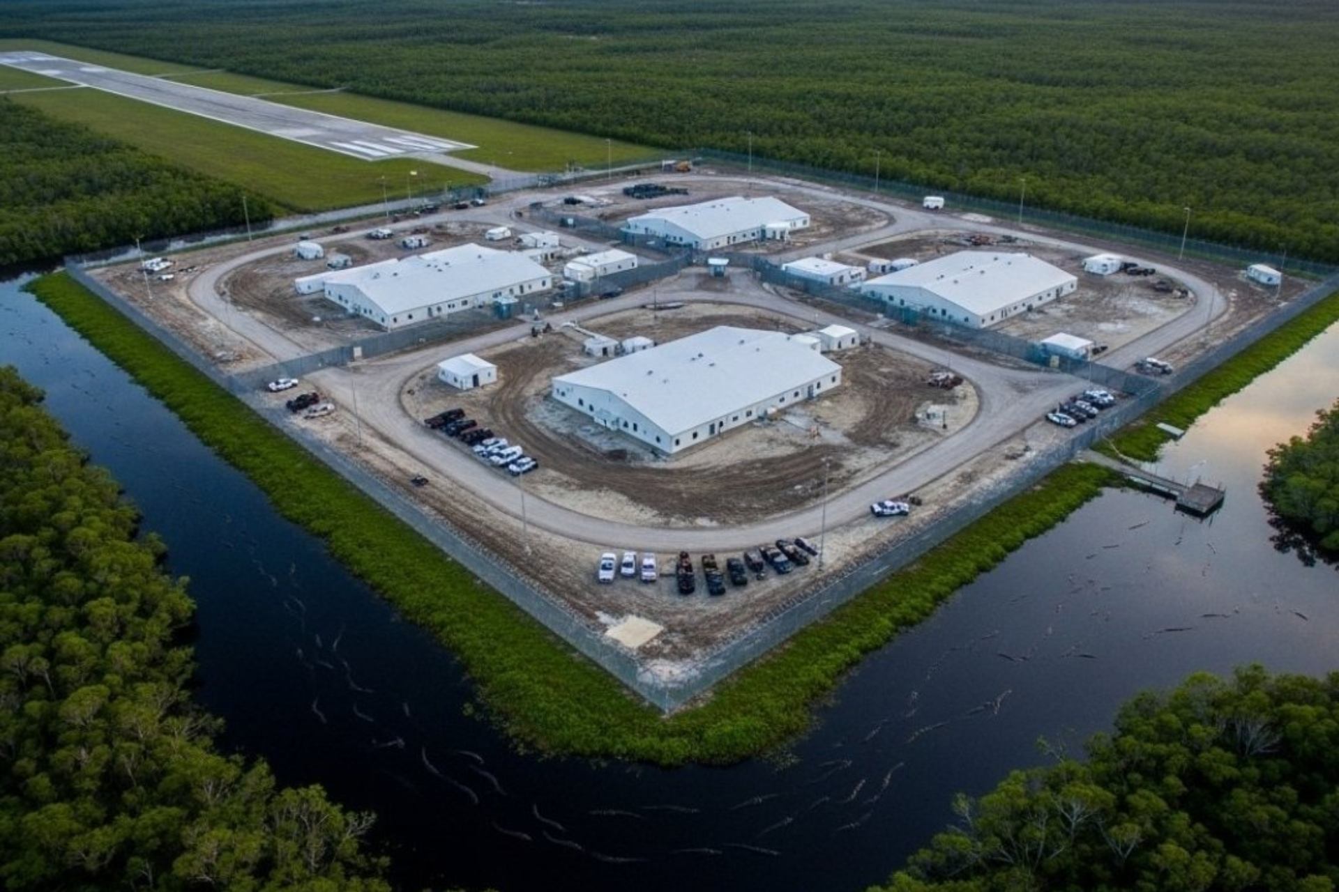 Migrantes describen un infierno en el centro de detención 'Alligator Alcatraz' - alligator-alcatraz-florida-migrantes