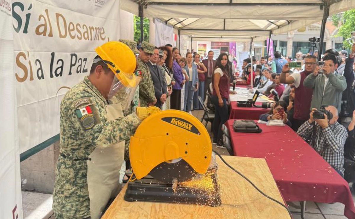 Programa ‘Sí al desarme’ recupera 2 mil armas de fuego en lo que va del sexenio