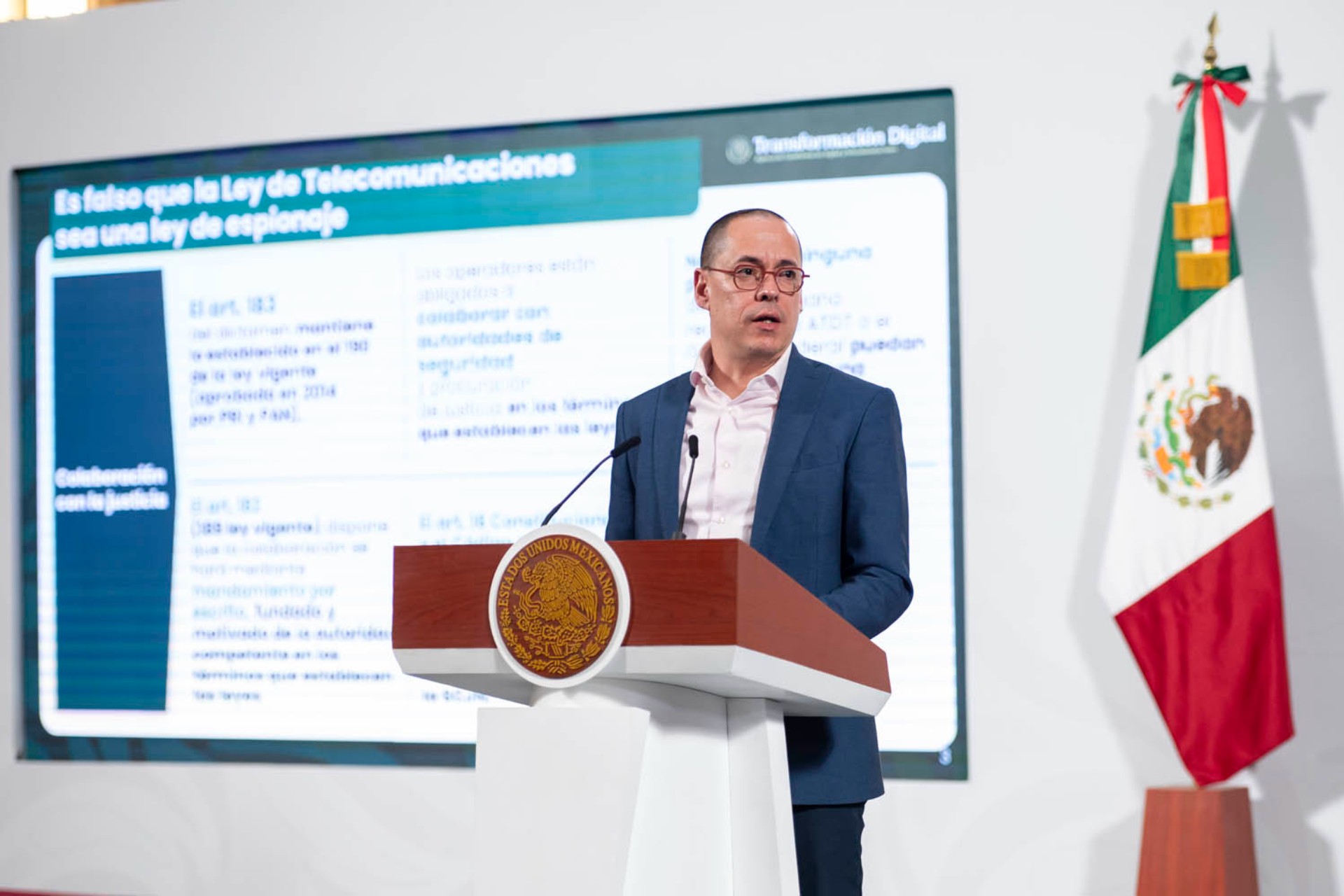 José Merino rechaza espionaje con nueva Ley de Telecomunicaciones