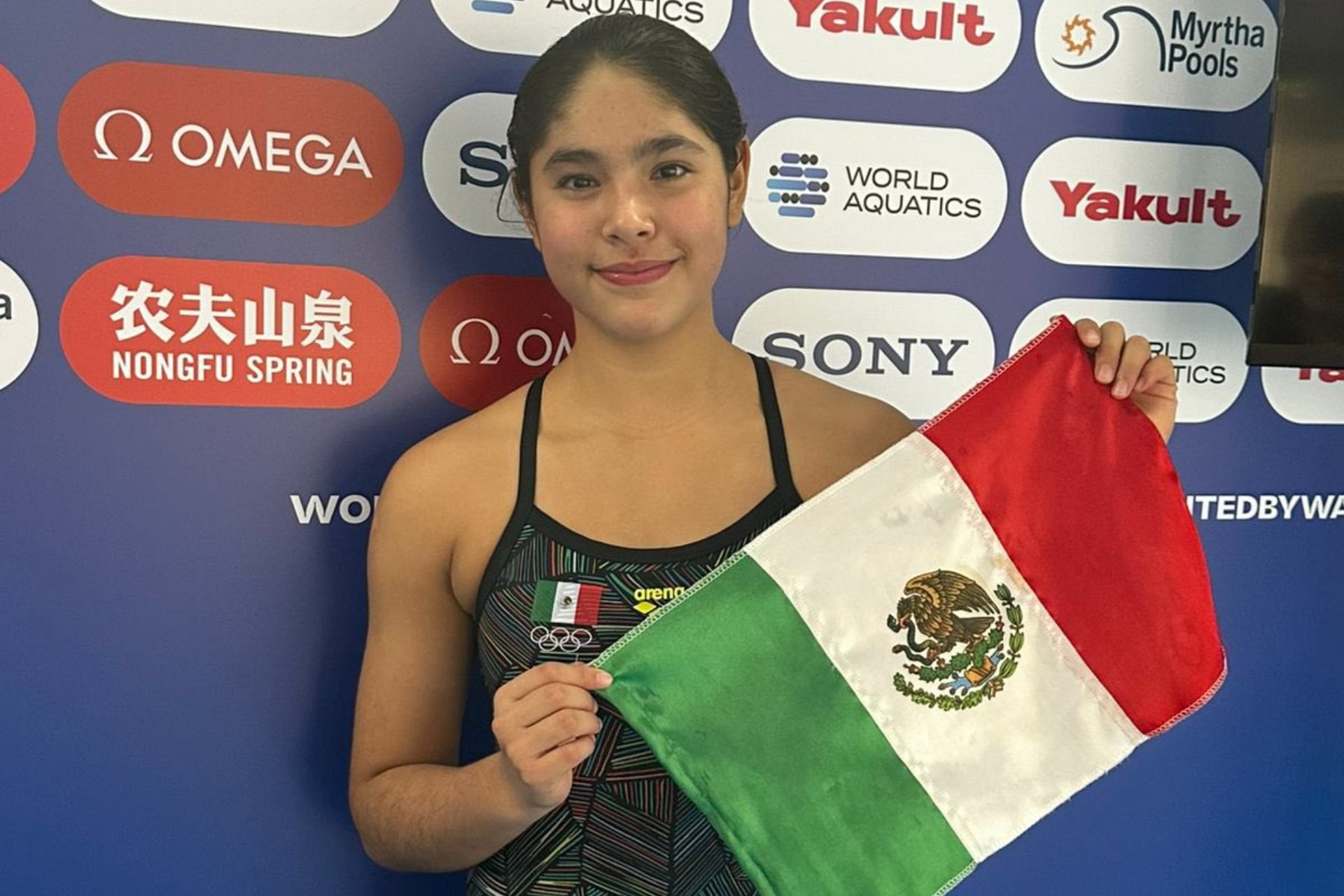 Mia Cueva sorprende en Campeonato Mundial de Deportes Acuáticos