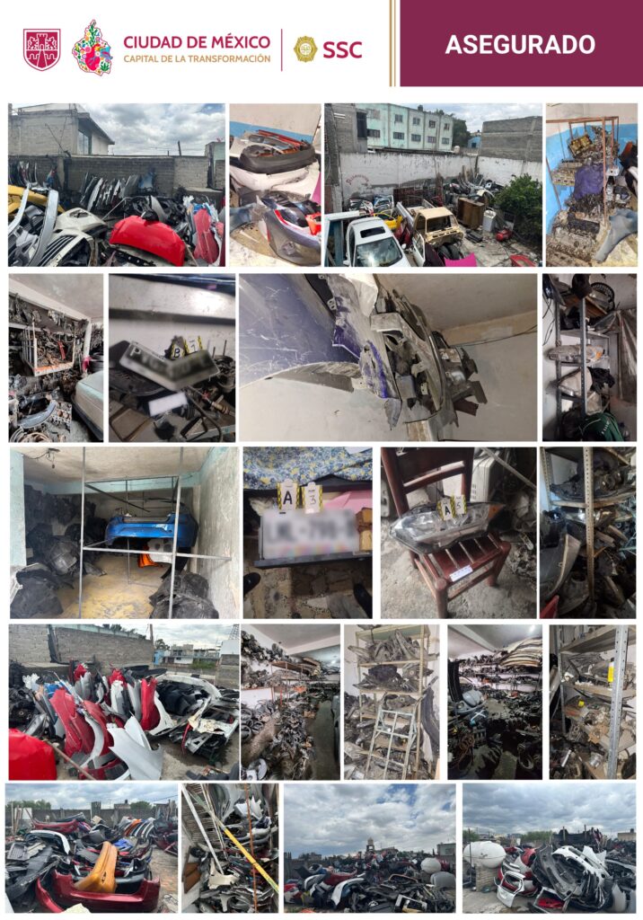 Decomisan 16 toneladas de autopartes en Iztapalapa, CDMX - autopartes-aseguradas-iztapalapa-cdmx-16-toneladas-2-716x1024