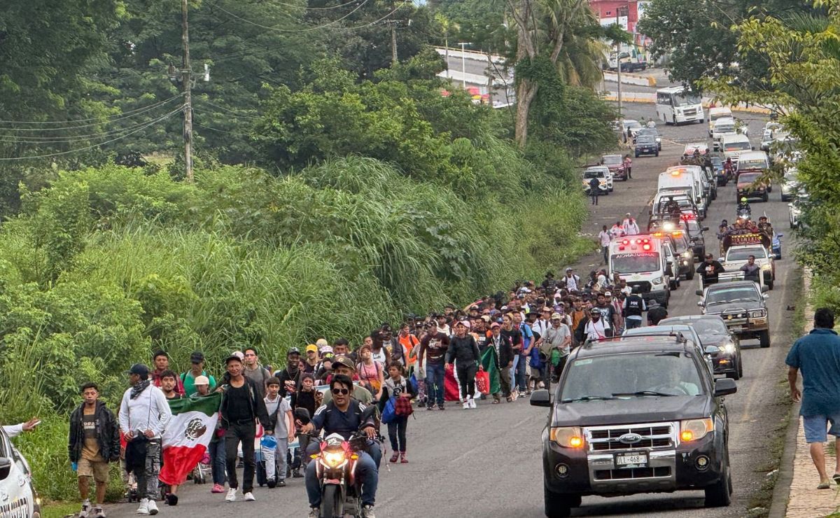 Migrantes que partieron en caravana desde Chiapas buscan llegar a Canadá y Alemania - caravana-migrante-que-partio-de-chiapas-rumbo-a-la-cdmx