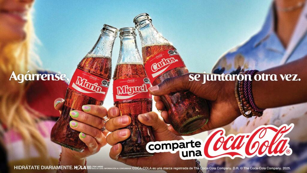 Regresa la campaña 'Comparte Coca-Cola' tras 10 años; esta será su nueva versión - comparte-coca-cola-3-1024x576