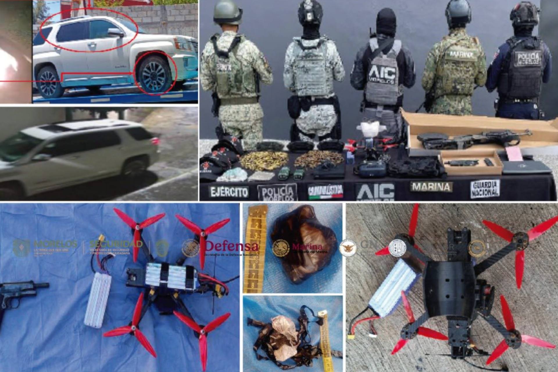 Morelos: Aseguran arsenal y explosivos en Jiutepec