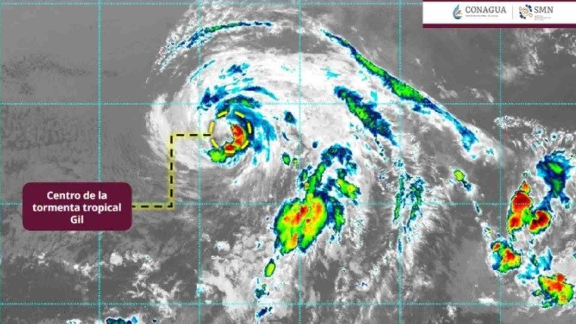 ‘Gil’ se degrada a tormenta tropical ‘Gil’ se degrada a tormenta tropical