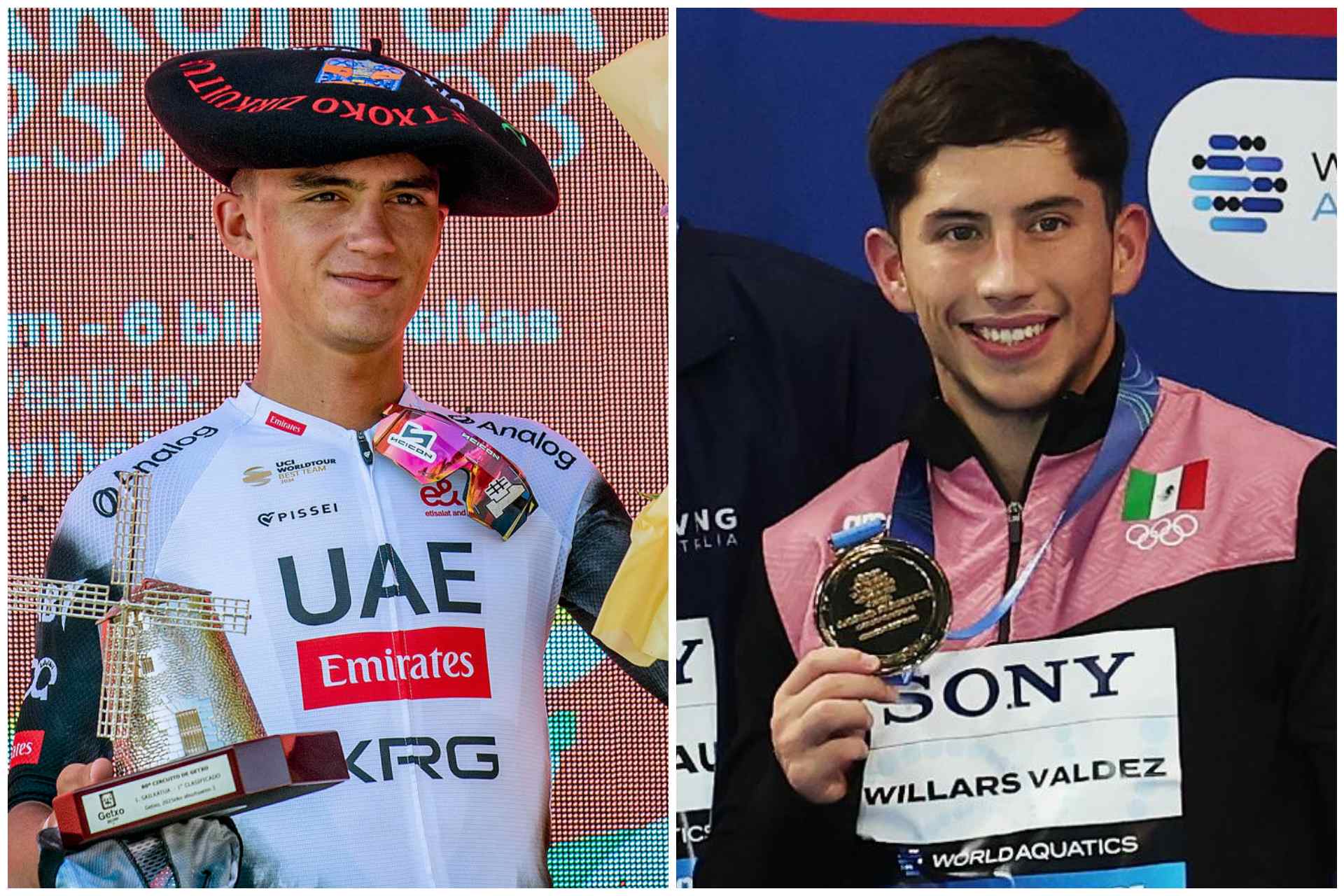 Sheinbaum reconoce a Isaac del Toro y Randal Willars por triunfos deportivos