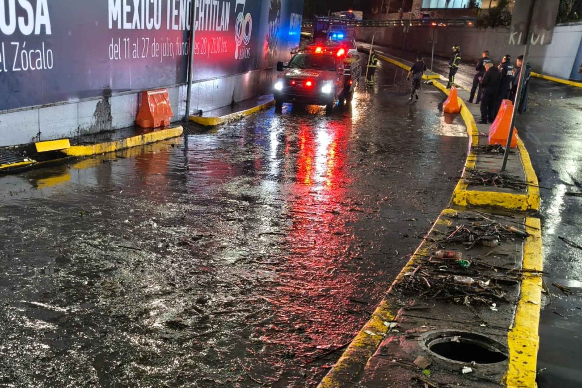 Lluvias CDMX hoy 21 de agosto: Se registraron encharcamientos y hasta un socavón