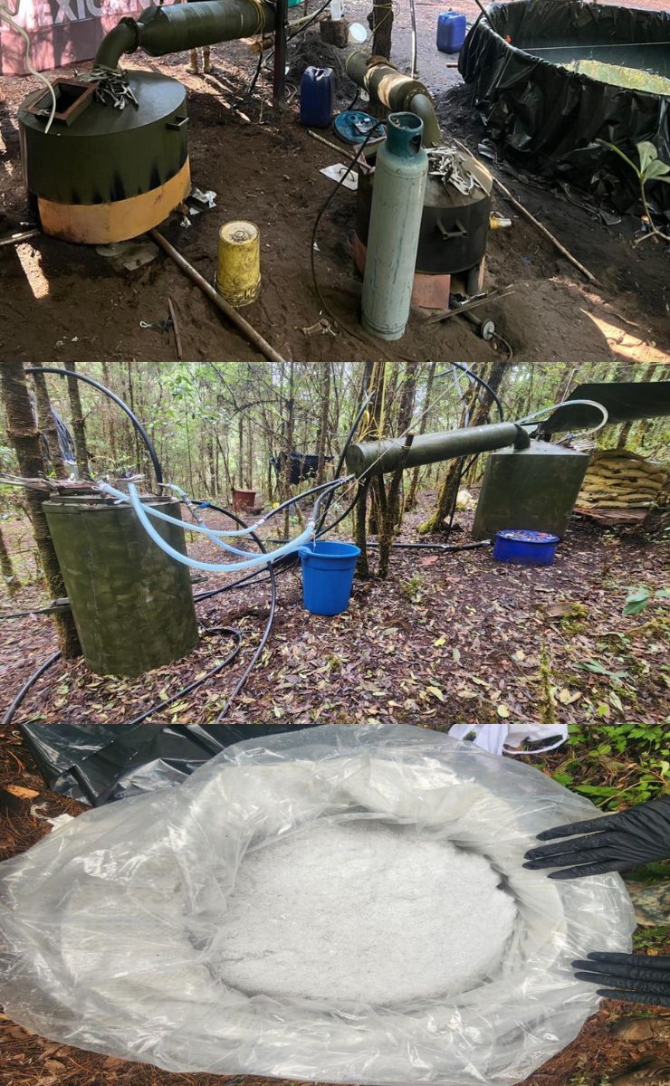 Aseguran narcolaboratorio en Michoac&aacute;n; crimen organizado perdi&oacute; mil 200 mdp - narcolaboratorio-y-drogas-aseguradas-en-michoacan