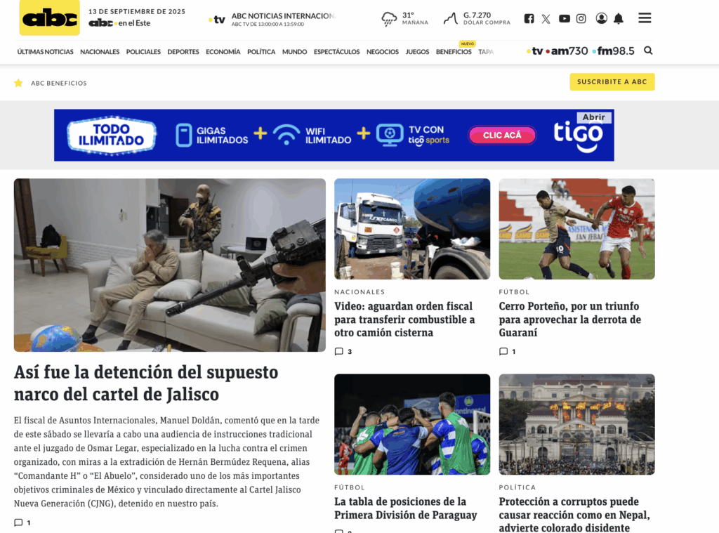 Prensa de Paraguay destaca la detención de Bermúdez Requena - captura-de-pantalla-2025-09-13-a-las-105429am-1024x759