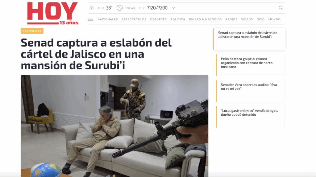 Prensa de Paraguay destaca la detención de Bermúdez Requena - captura-de-pantalla-2025-09-13-a-las-105530am-1024x574