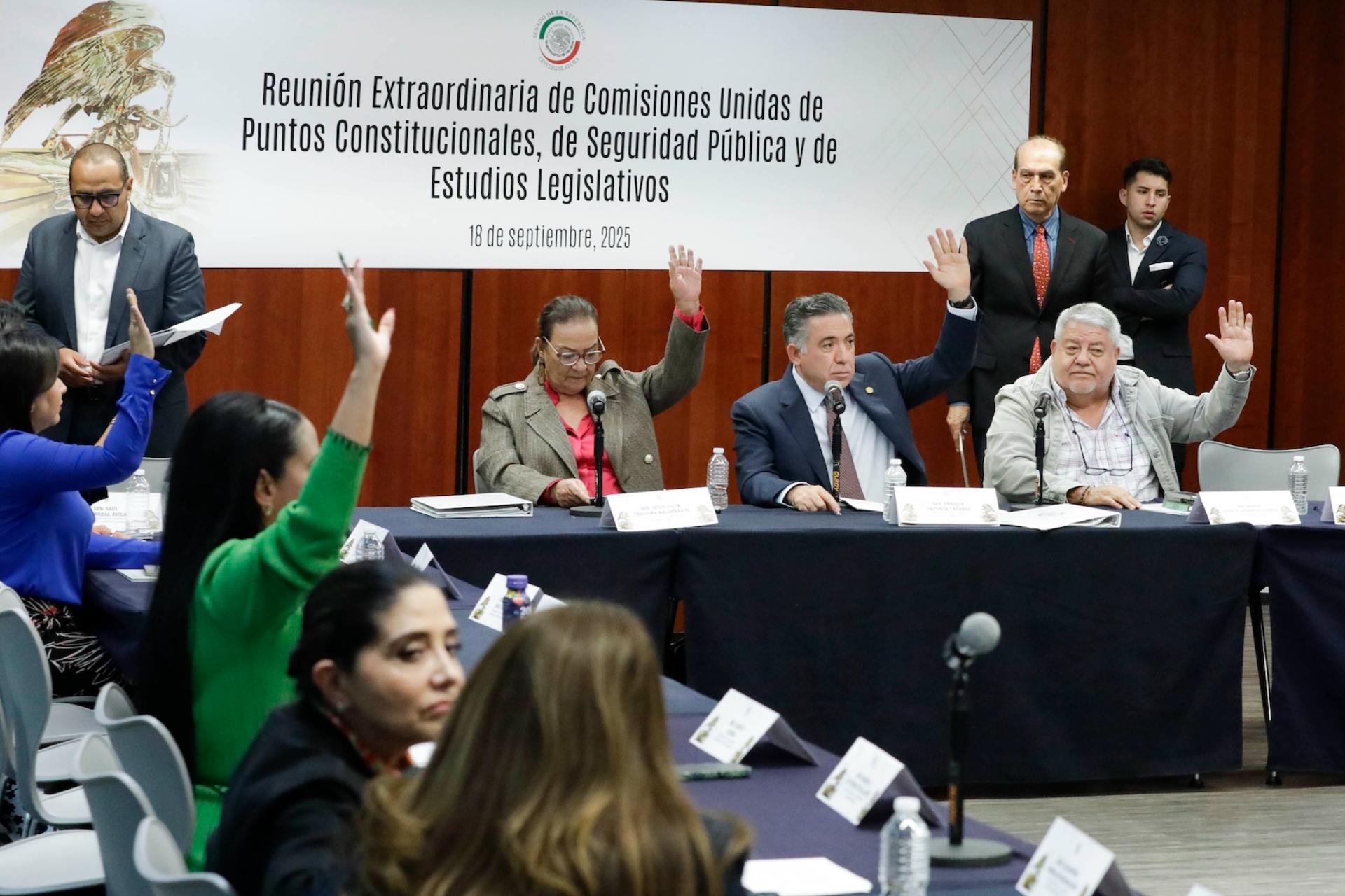 Comisiones del Senado avalan dictamen en materia de extorsión