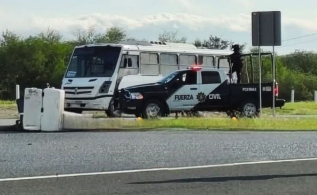 Abandonan restos humanos en NL; cierran autopista Cadereyta-Reynosa Abandonan restos humanos en NL; cierran autopista Cadereyta-Reynosa