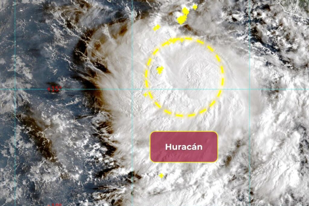 huracán Narda formación 23sep25
