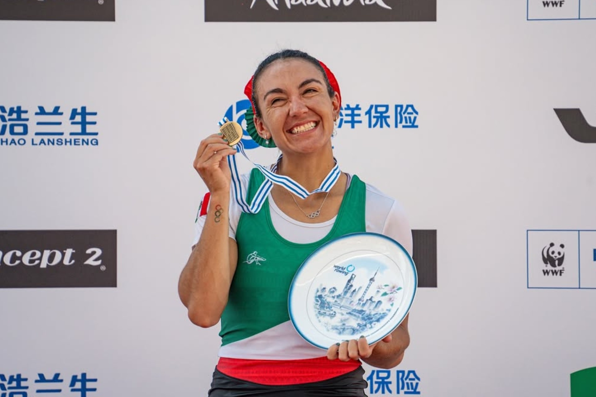 Kenia Lechuga logra el bronce en el Mundial de Remo Shanghái 2025 Kenia Lechuga logra el bronce en el Mundial de Remo Shanghái 2025