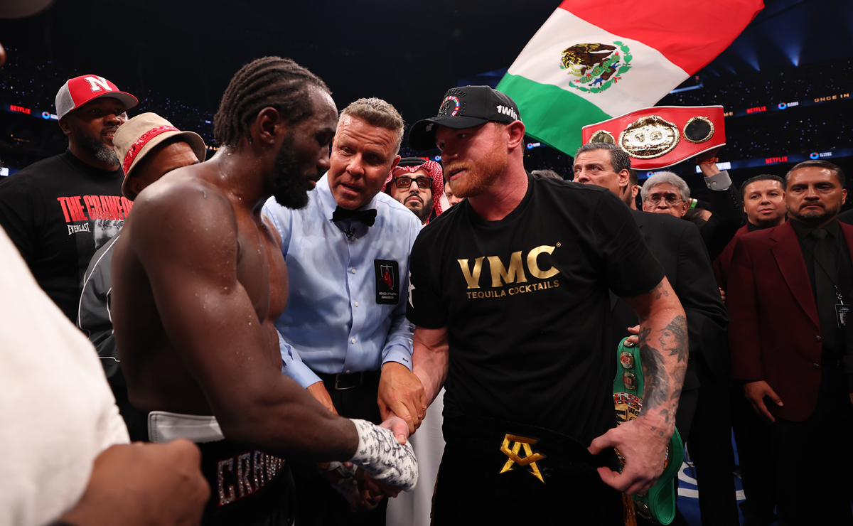 Pelea contra 'Canelo' Álvarez, victoria emblemática para Crawford - terence-crawford-y-canelo-alvarez