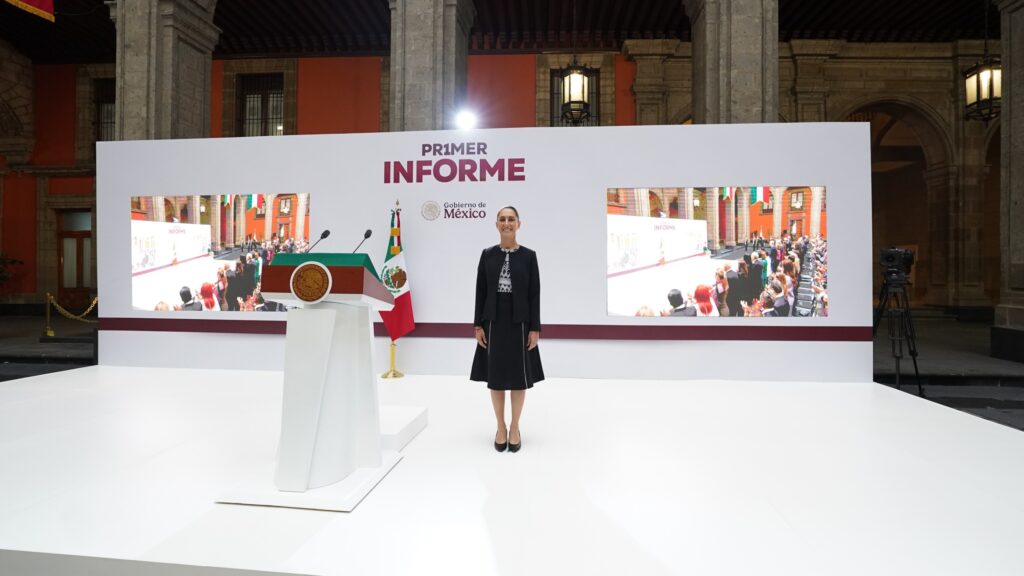 primer informe de gobierno, claudia sheinbaum pardo en palacio nacional