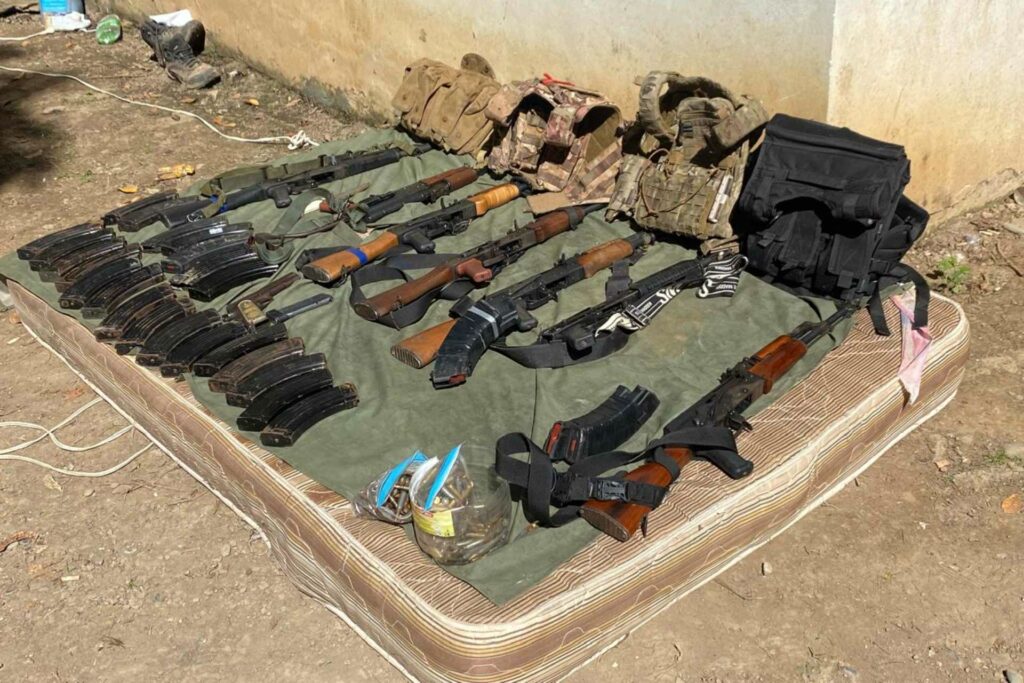 Ejército mexicano y Guardia Nacional aseguran armas en Chiapas