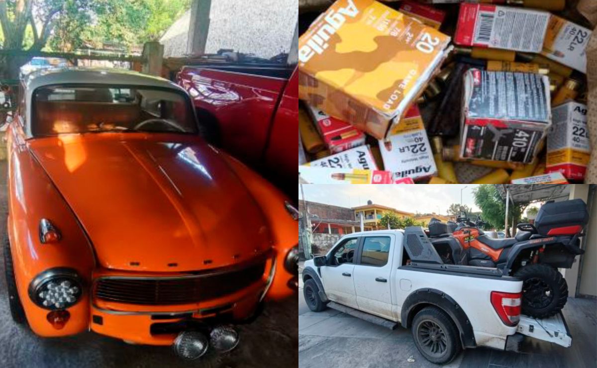 Aseguran armamento e inmuebles a 'el Fallo', líder de célula ligada al CJNG - autos-y-cartuchos-asegurados-a-celula-delictiva-en-veracruz