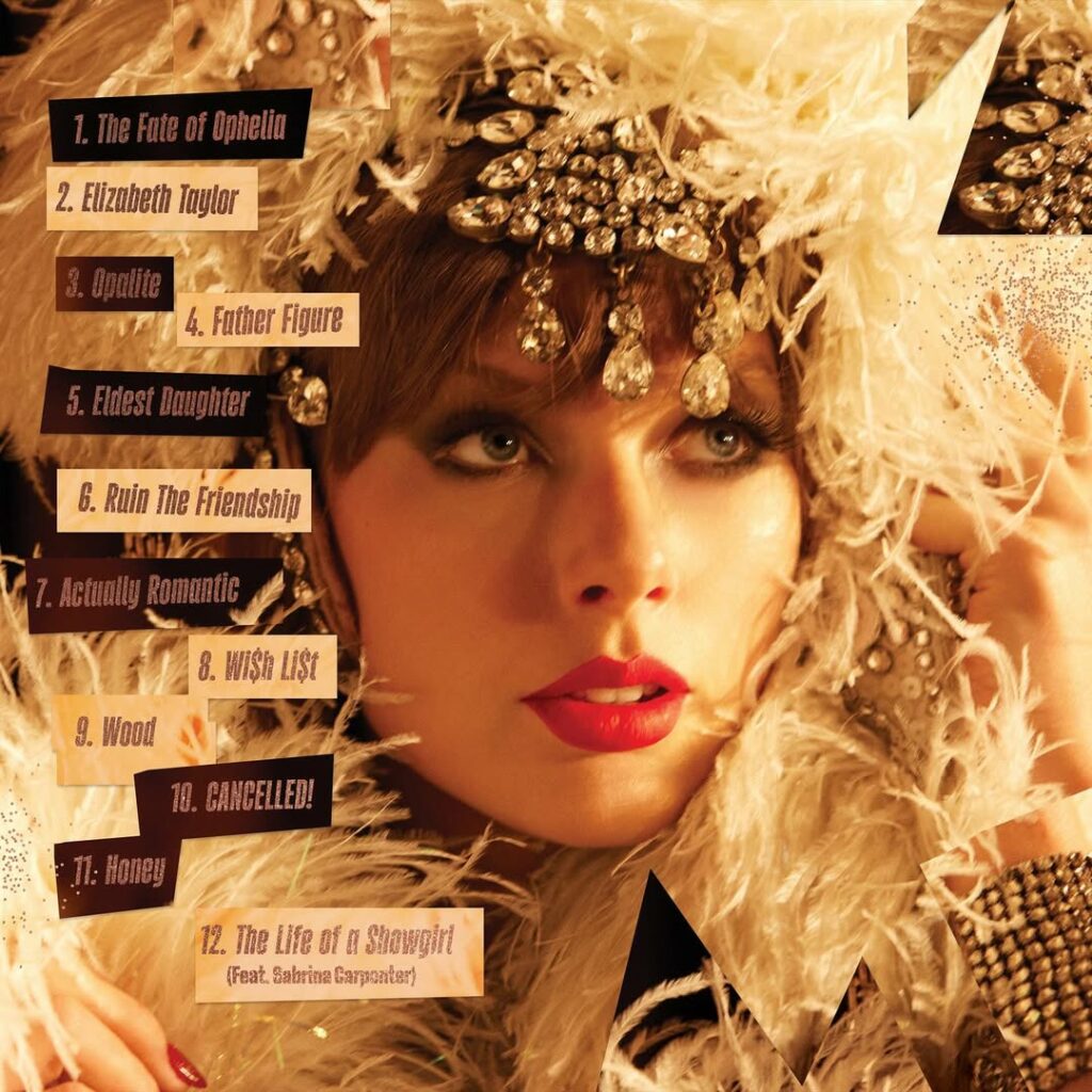 Taylor Swift conquista los rankings, pero no a todos sus seguidores - canciones-de-the-life-of-a-showgirl-1024x1024