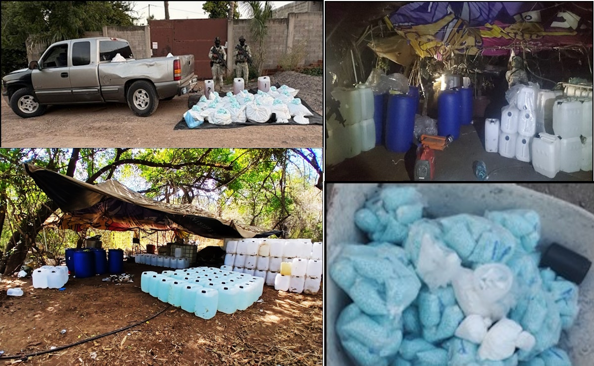 Defensa inhabilita narcolaboratorio y decomisa drogas en Culiacán