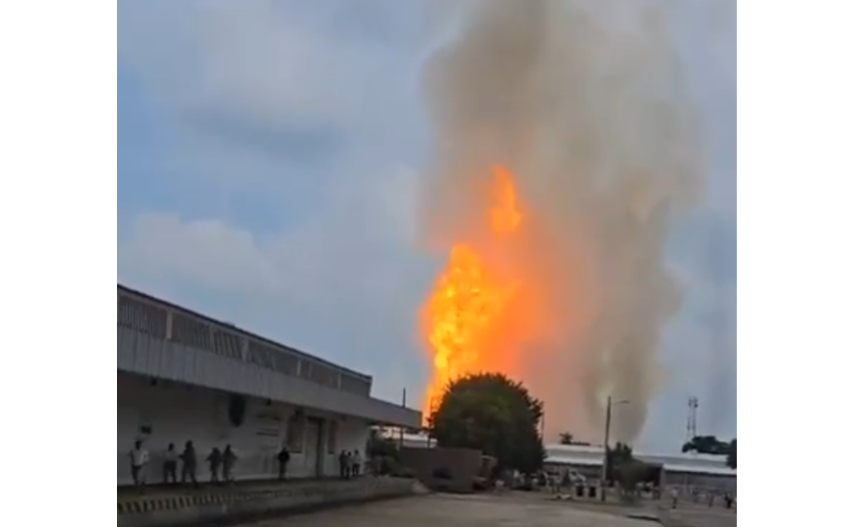 Explosión en inmediaciones de complejo de Pemex en Reforma, Chiapas