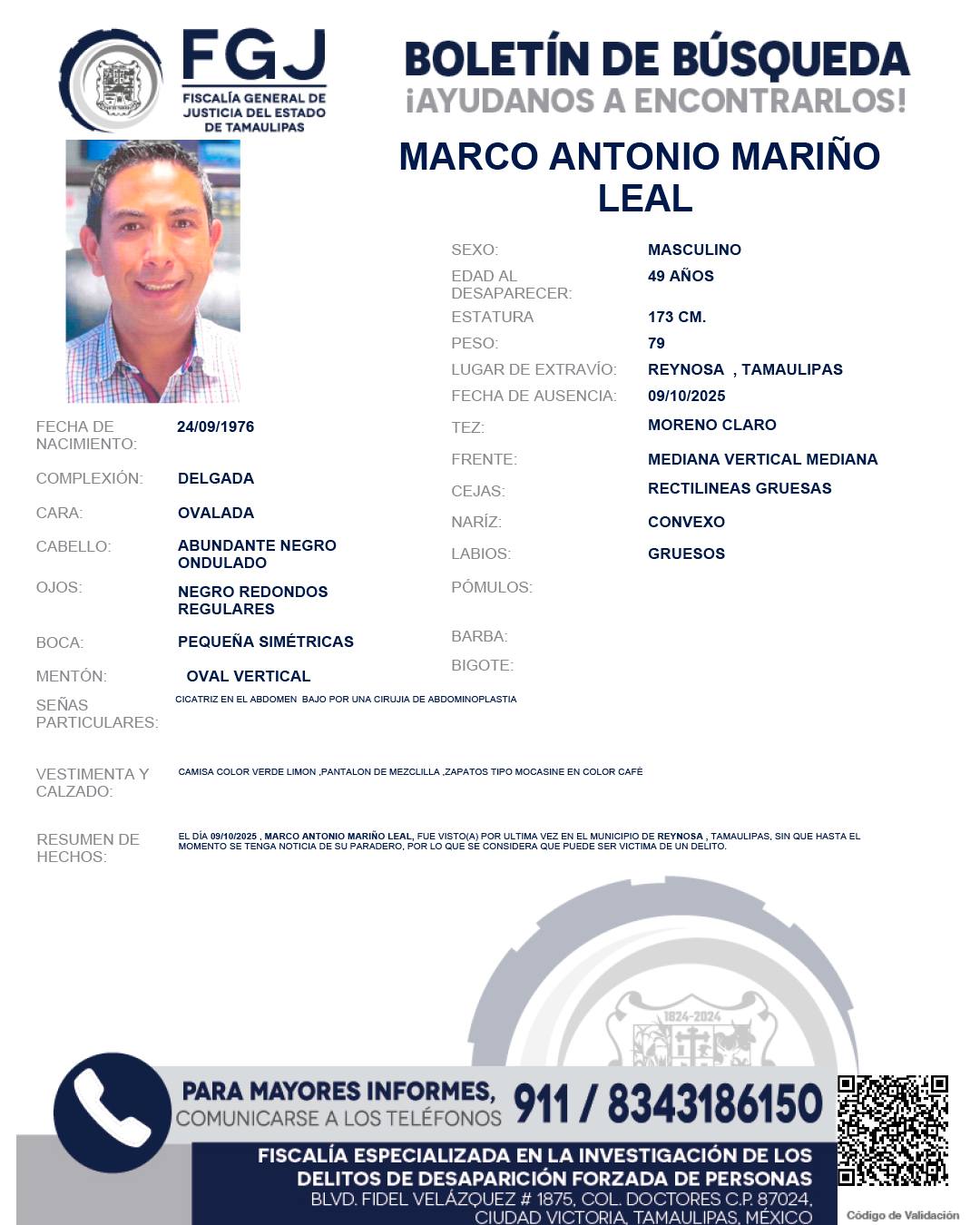 Desaparece el empresario Marco Antonio Mariño en Tamaulipas - ficha-de-busqueda-del-empresario-marco-antonio-marino-leal