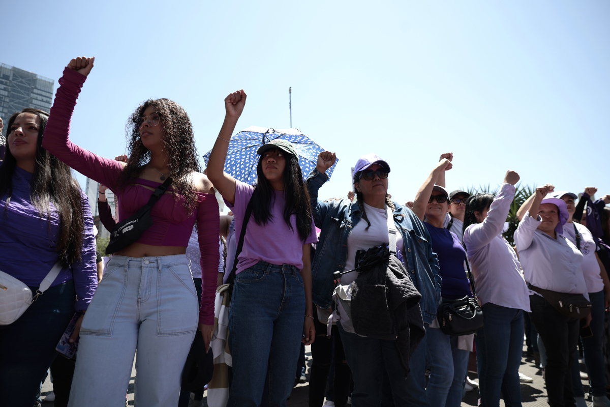 Marchan en México para pedir por los derechos de la mujer y la vida Marchan en México para pedir por los derechos de la mujer y la vida